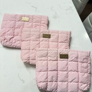 【Brand New】Shiseido Cosmetic Pouch Set – Pink Makeup Bag – 3 for $10